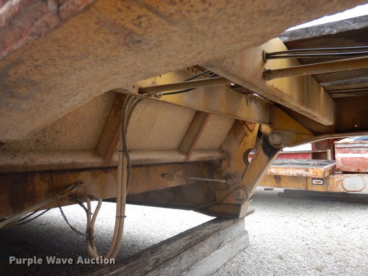 image for item DA5417 1987 lowboy equipment trailer