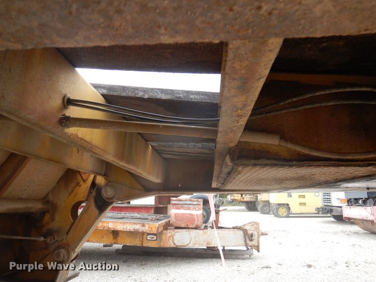 image for item DA5417 1987 lowboy equipment trailer