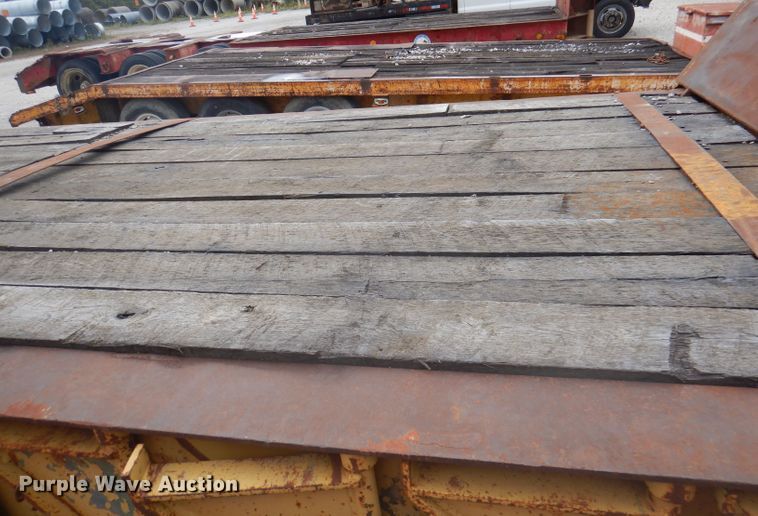 image for item DA5417 1987 lowboy equipment trailer