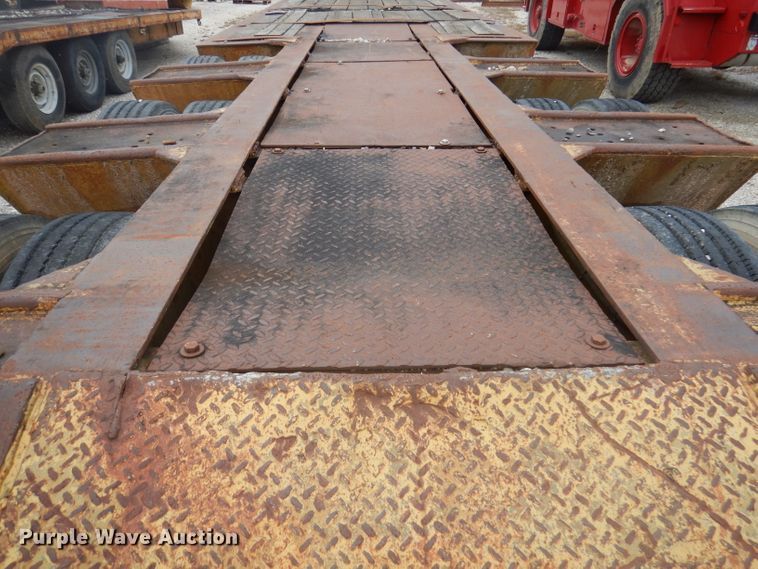 image for item DA5417 1987 lowboy equipment trailer