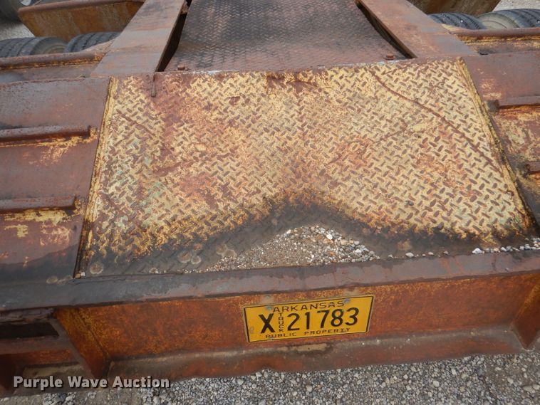image for item DA5417 1987 lowboy equipment trailer