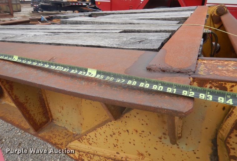 image for item DA5417 1987 lowboy equipment trailer