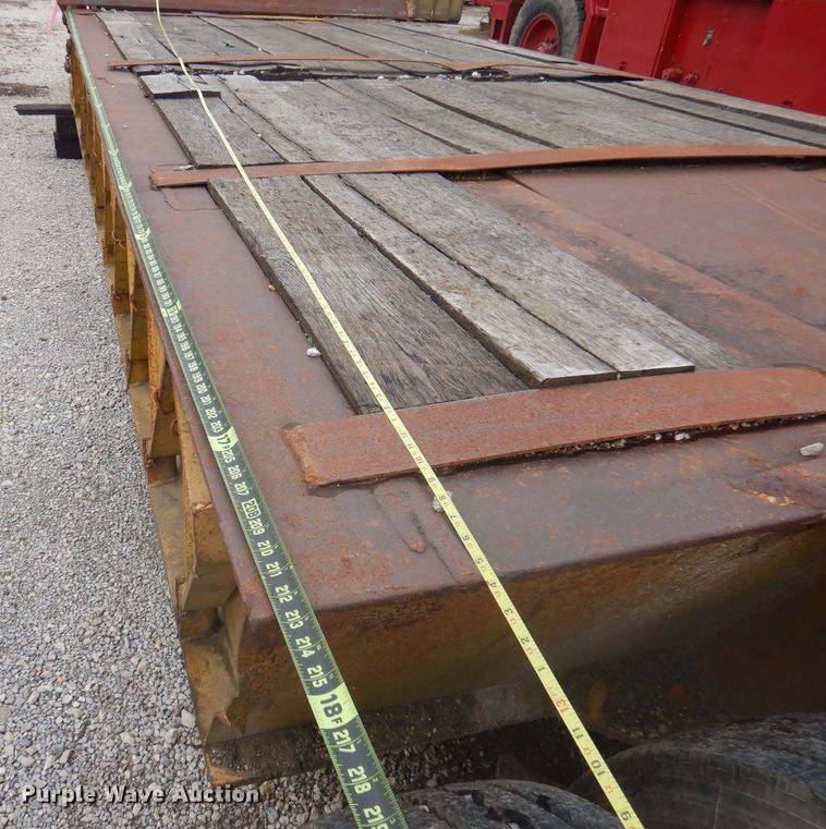 image for item DA5417 1987 lowboy equipment trailer