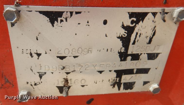 image for item DA5440 2015 Durapatcher 125DJT  pot hole patcher