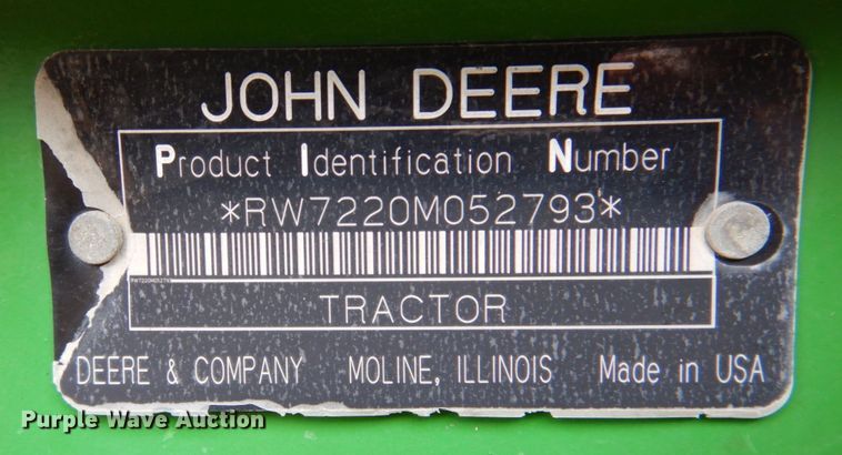 image for item DK1294 2006 John Deere 7220  MFWD tractor
