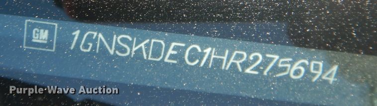 image for item DK3026 2017 Chevrolet Tahoe Police  SUV