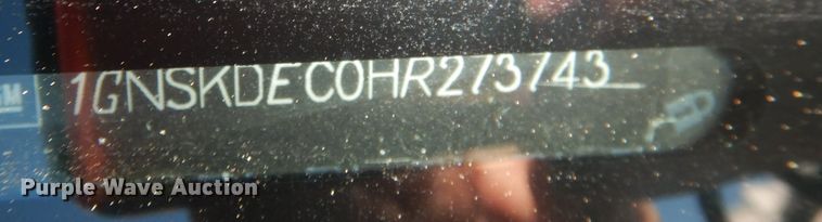 image for item DK3061 2017 Chevrolet Tahoe Police  SUV