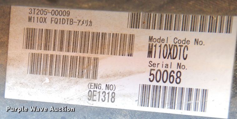 image for item DK3067 2010 Kubota M100X  MFWD tractor