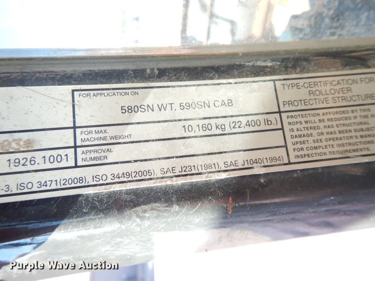 image for item DK3070 2012 Case 590 Super N  backhoe