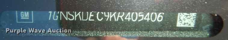 image for item DK3071 2019 Chevrolet Tahoe Police  SUV