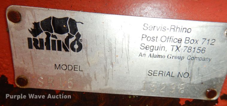 image for item DK3099 Rhino SR15  batwing rotary mower