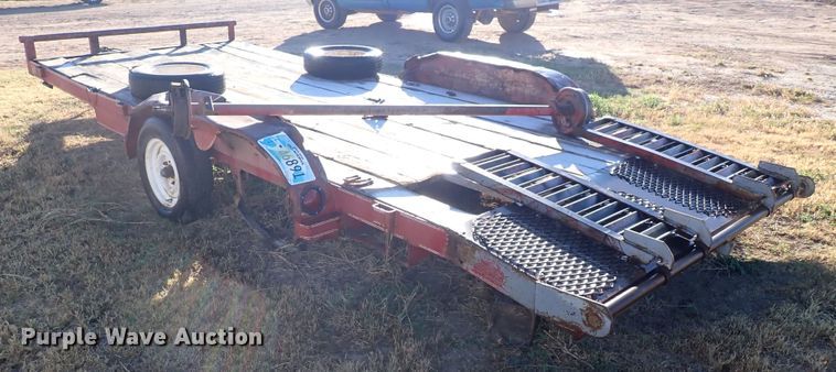 image for item DL6138 1998 Texas Bragg  utility trailer