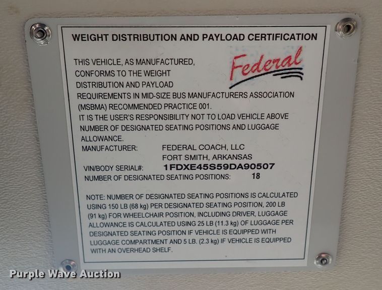 image for item DL6141 2009 Ford Econoline E450  shuttle bus