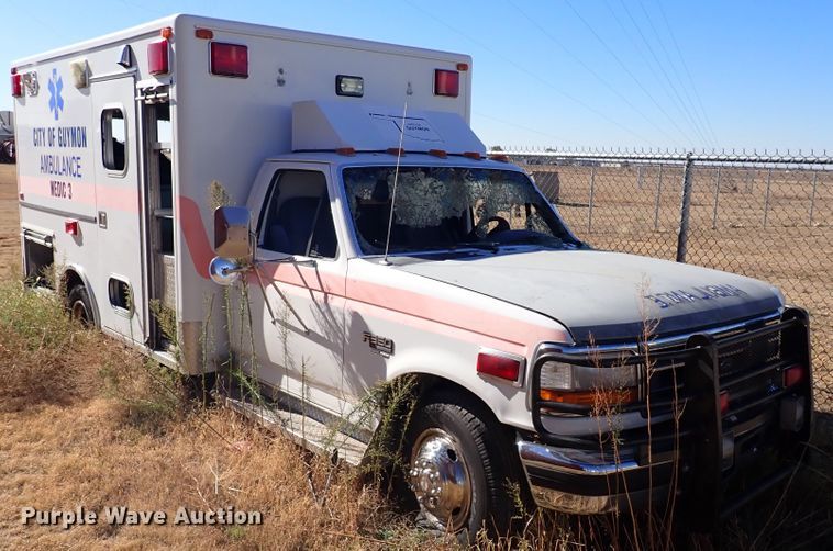 image for item DL6145 1996 Ford F350  ambulance