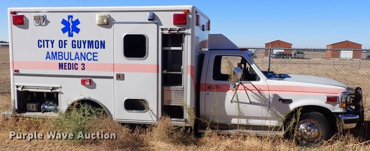 image for item DL6145 1996 Ford F350  ambulance