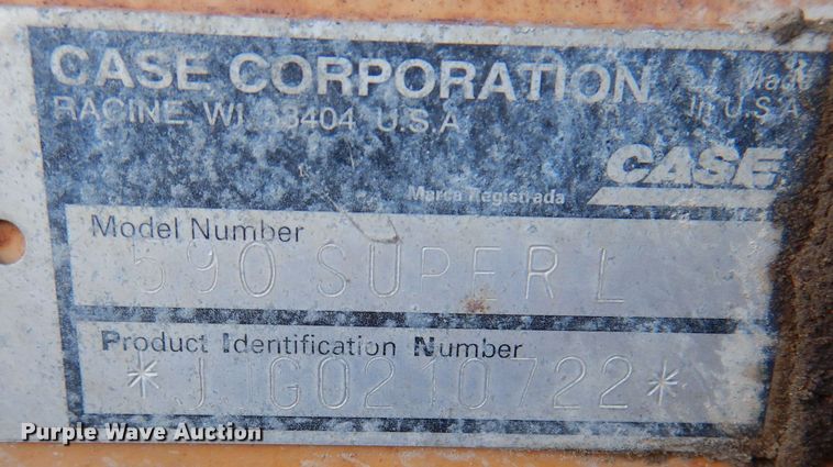 image for item DN5277 1998 Case 590 Super L  backhoe