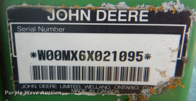 image for item DN6500 John Deere MX6  rotary mower