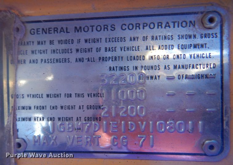 image for item DN6503 1983 Chevrolet C70  oil distributor truck