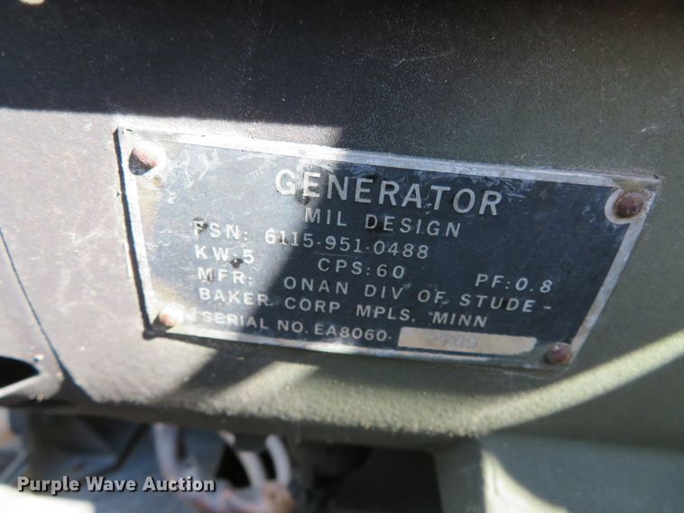 image for item DN7802 Onan 6115-951-0488  generator
