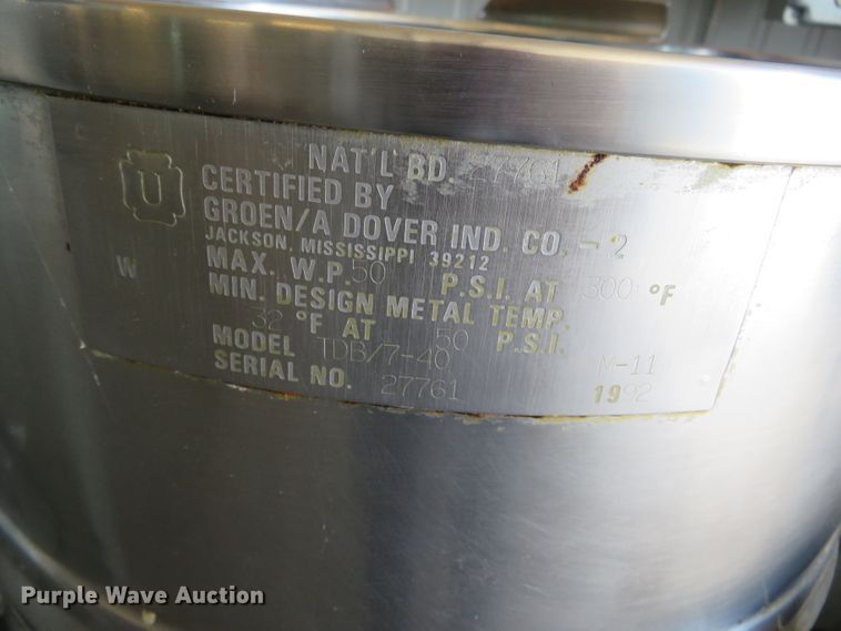 image for item DN7804 Groen TDB/7-40  steam kettle