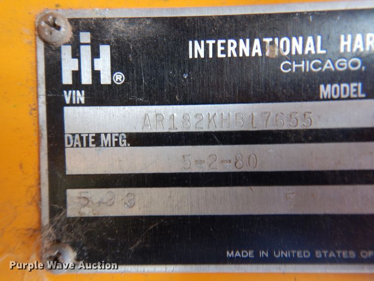 image for item EX9675 1980 International 1824  pumper fire truck