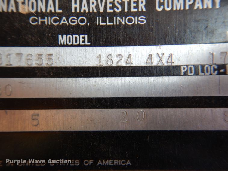 image for item EX9675 1980 International 1824  pumper fire truck