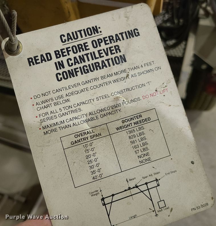 image for item EZ9195 Spanco  A-frame hoist