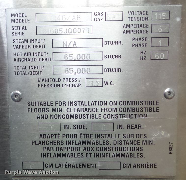 image for item HF9970 (2) Blodgett B14G/AB ovens