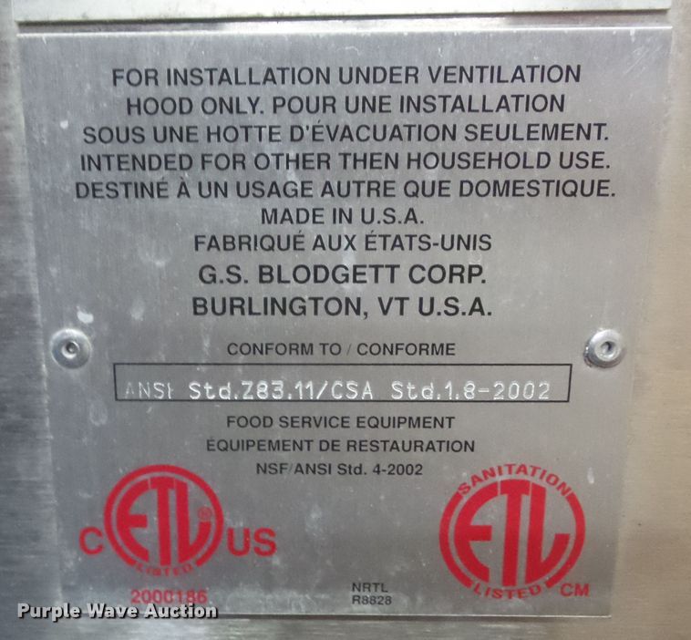 image for item HF9970 (2) Blodgett B14G/AB ovens