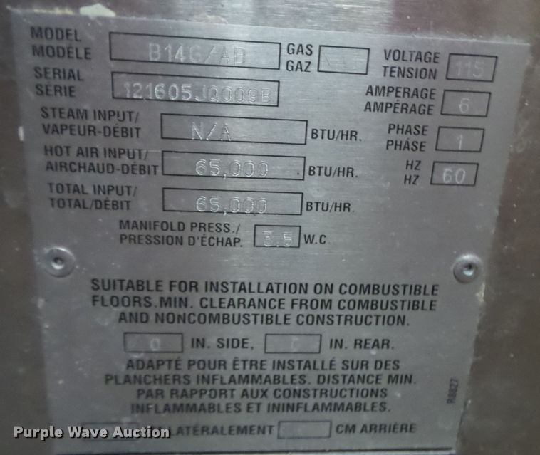 image for item HF9970 (2) Blodgett B14G/AB ovens