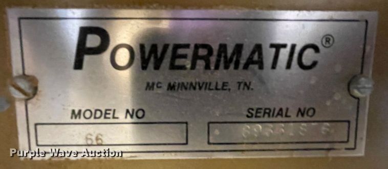 image for item II9439 Powermatic 66  table saw
