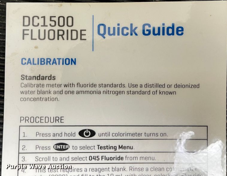 image for item IK9574 LaMotte DC1500  fluoride meter
