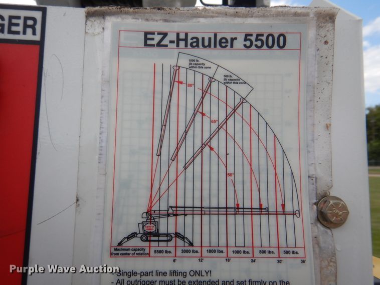 image for item IM9515 2011 SDP EZ Hauler 5500  mini digger derrick
