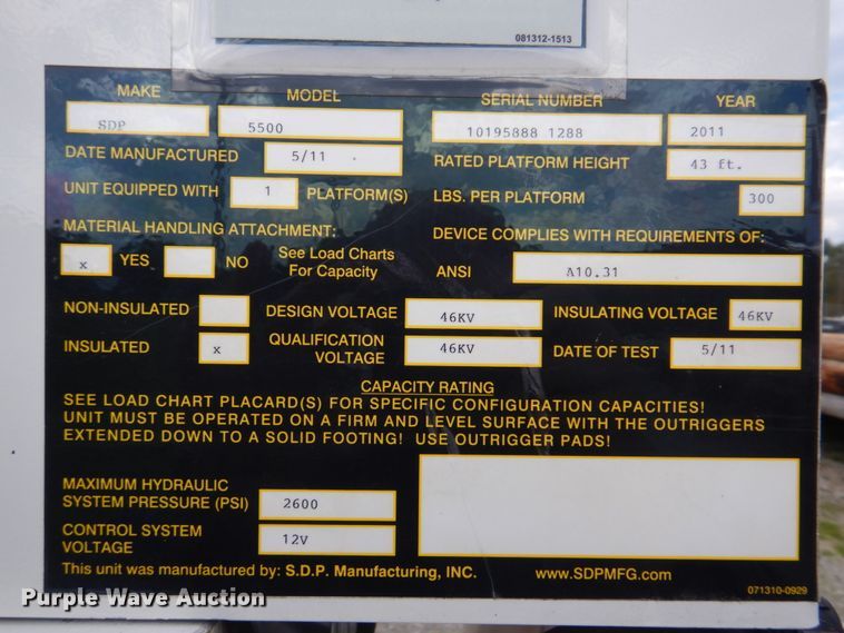 image for item IM9515 2011 SDP EZ Hauler 5500  mini digger derrick