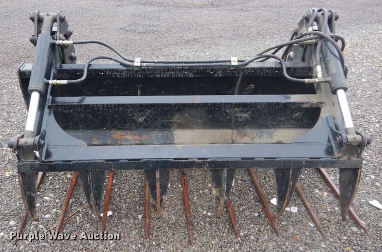 image for item JF9928 S&H  skid steer grapple bucket