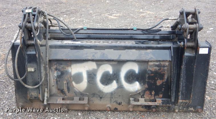 image for item JF9928 S&H  skid steer grapple bucket