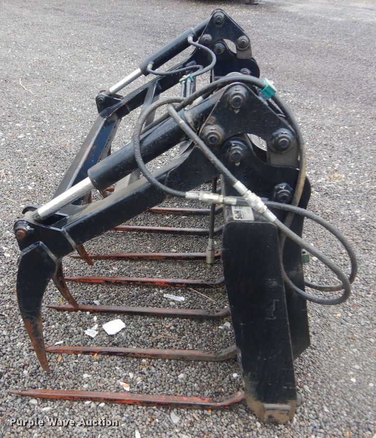 image for item JF9928 S&H  skid steer grapple bucket