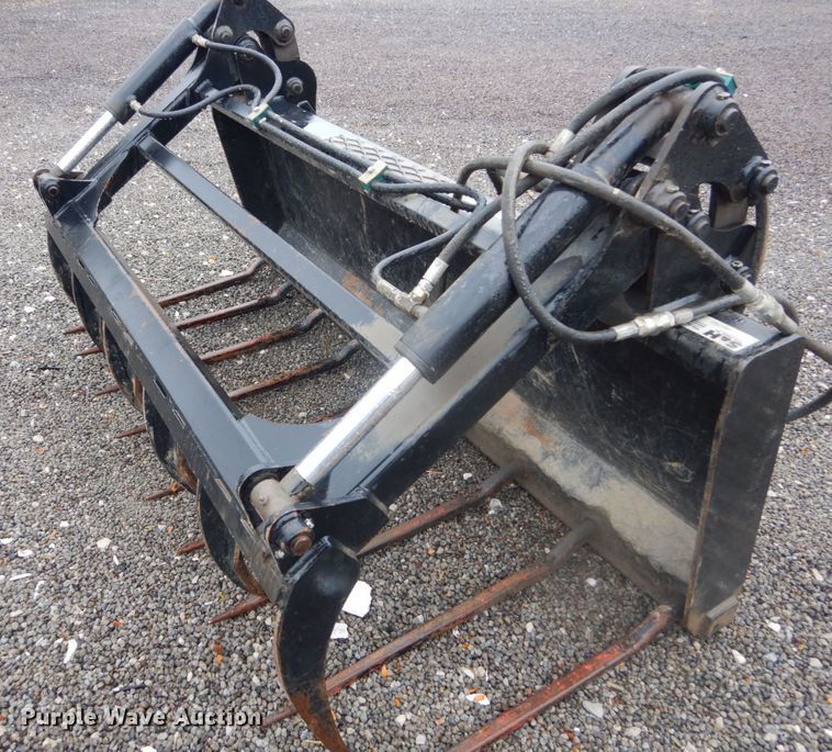 image for item JF9928 S&H  skid steer grapple bucket