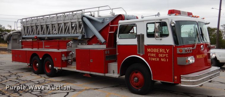 image for item JI9379 1984 Sutphen  ladder fire truck