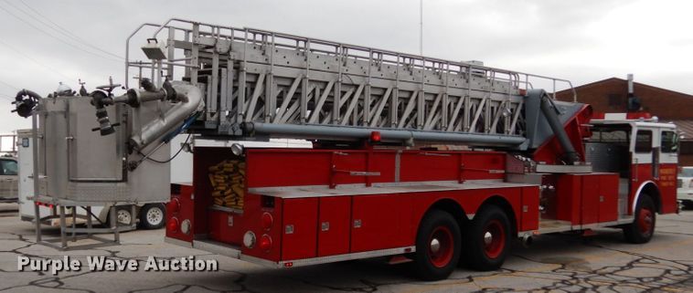 image for item JI9379 1984 Sutphen  ladder fire truck