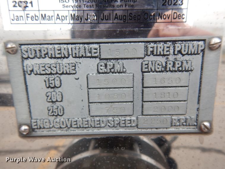 image for item JI9379 1984 Sutphen  ladder fire truck