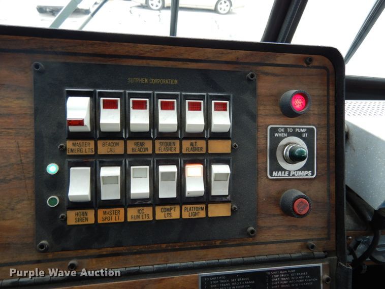 image for item JI9379 1984 Sutphen  ladder fire truck