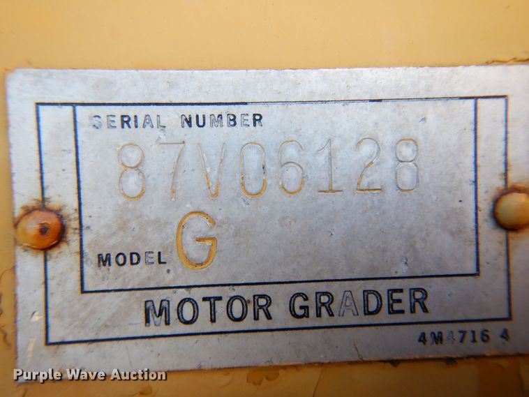 image for item JT9490 1981 Caterpillar 120G  motor grader