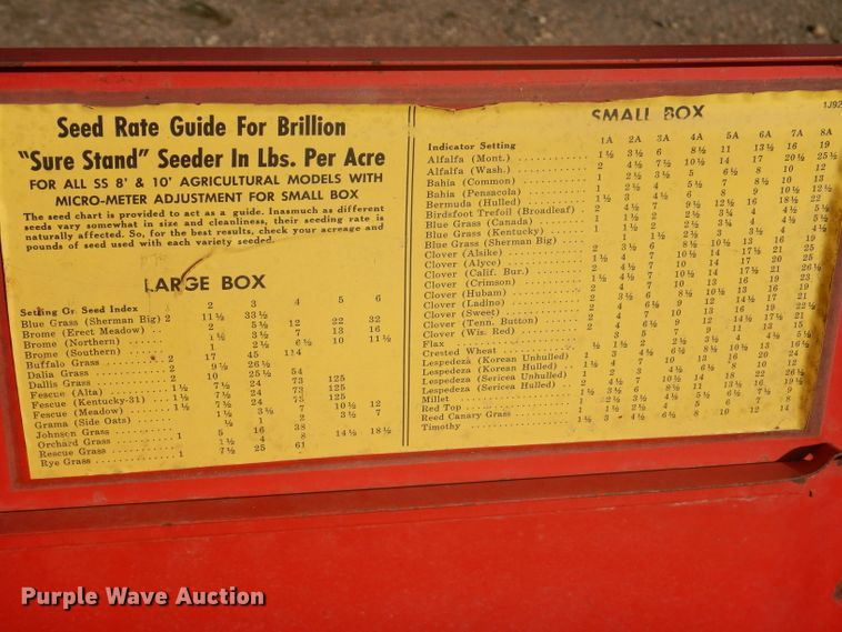 image for item KA9551 Brillion Sure Stand  seeder