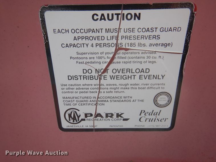 image for item KA9553 (2) Kay Park Pedal Cruiser paddle boats