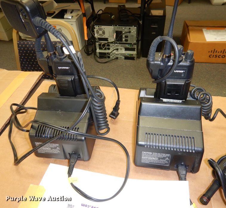 image for item KA9704 (4) Harris XG-75Pe two-way radios