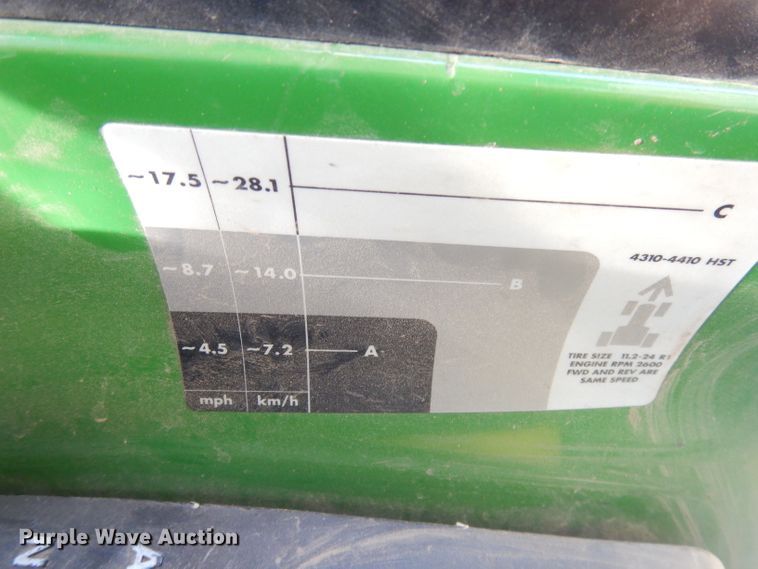 image for item KA9813 John Deere 4410  tractor