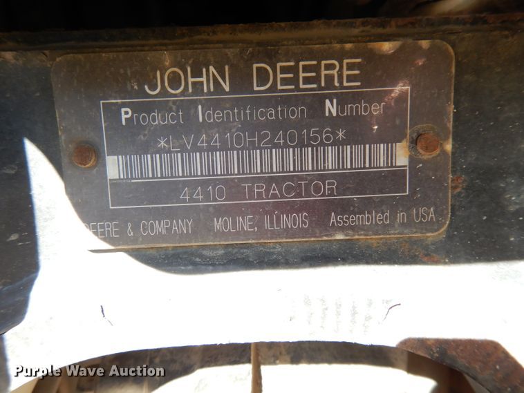 image for item KA9813 John Deere 4410  tractor