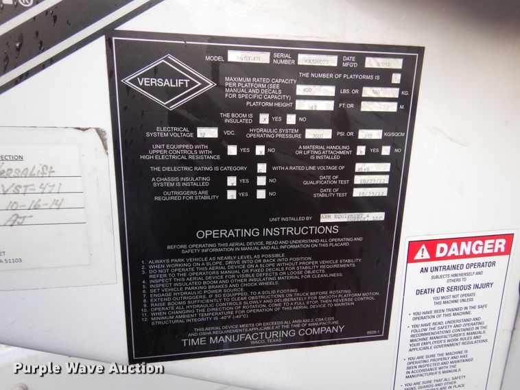 image for item KO9211 2012 Ford F550 Super Duty  bucket truck