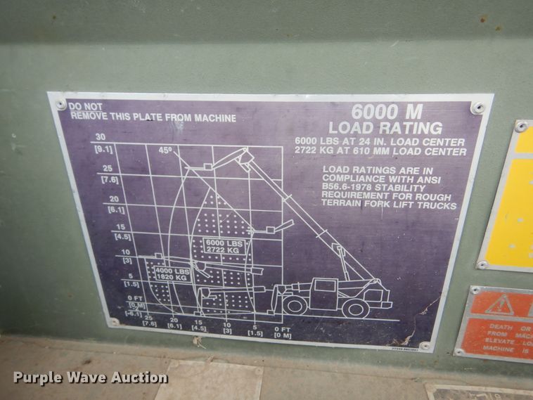 image for item KO9225 1991 SkyTrak 6000M  telehandler